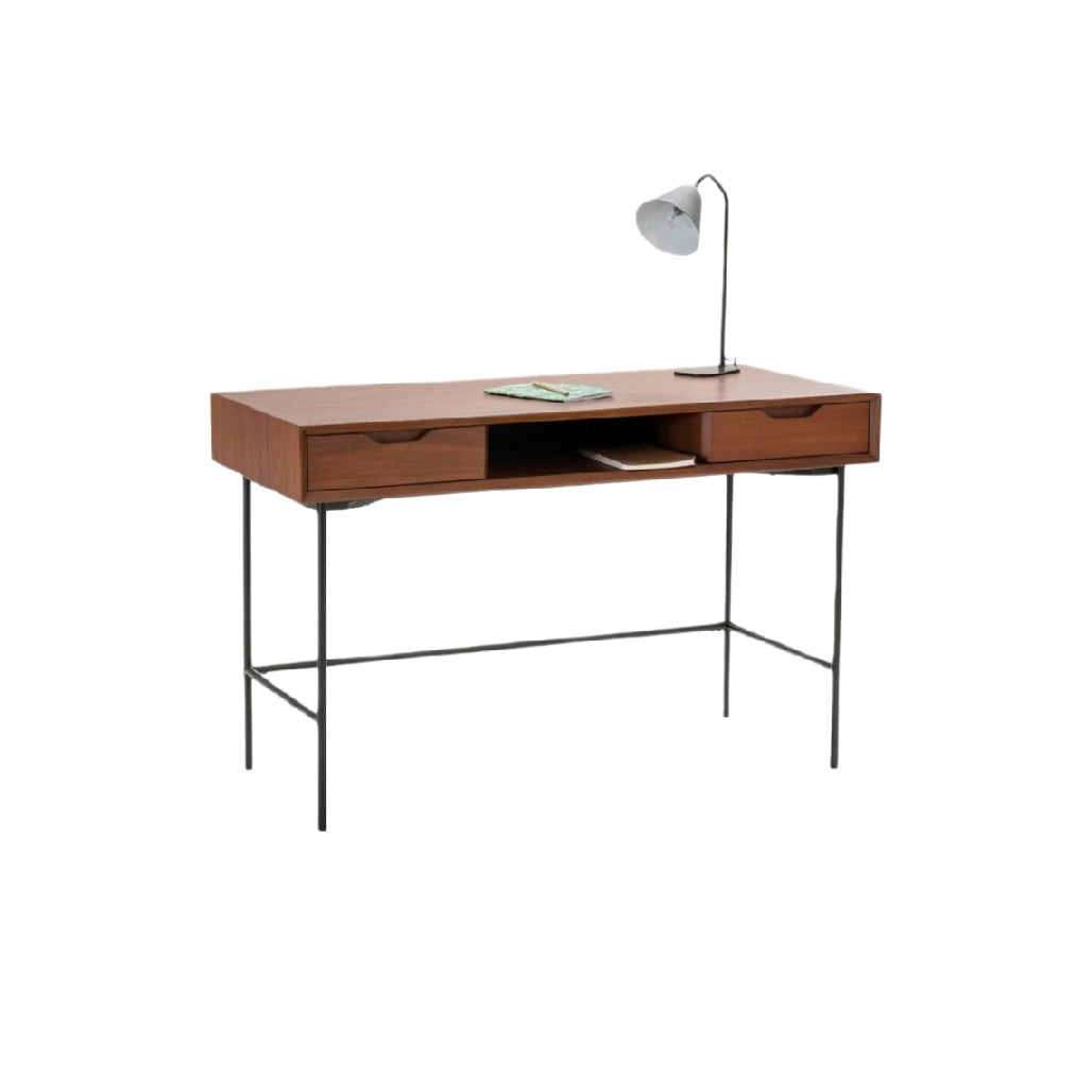 Wooden Writing Desk for Home Office with Two Drawers - 120 x 60 x 75