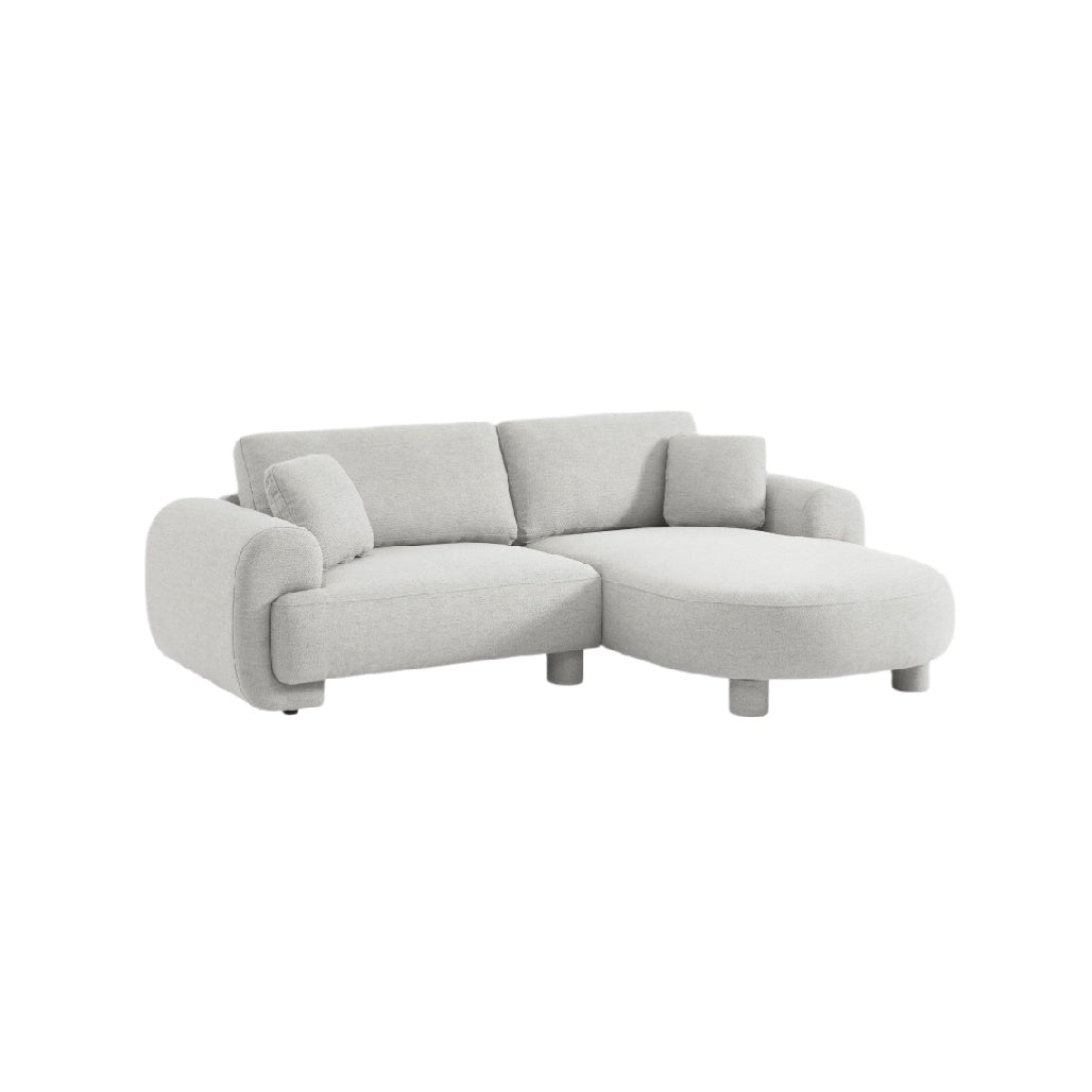 Sectional Sofa for Living Room Use in Fabric - 230 x 120 x 80
